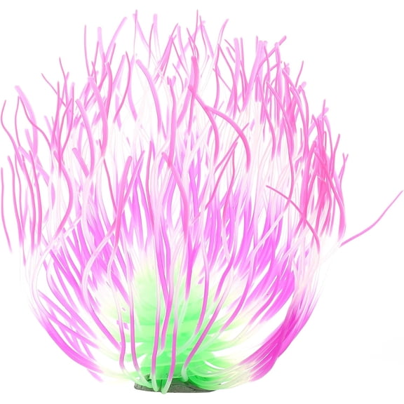 Simulation Coral Fireworks Flower, Silicone Fluorescent Coral Glow Ornaments for Aquarium