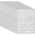 thumbnail image 1 of 20-Sheet Pack of Small Letter Stickers — Artistic-Font Black Vinyl Self-Adhesive Letters & Numbers, Suitable for Various Crafts, Outdoor Signage, Mailboxes, Windows, Doors, Cars, and Poster Boards., 1 of 6