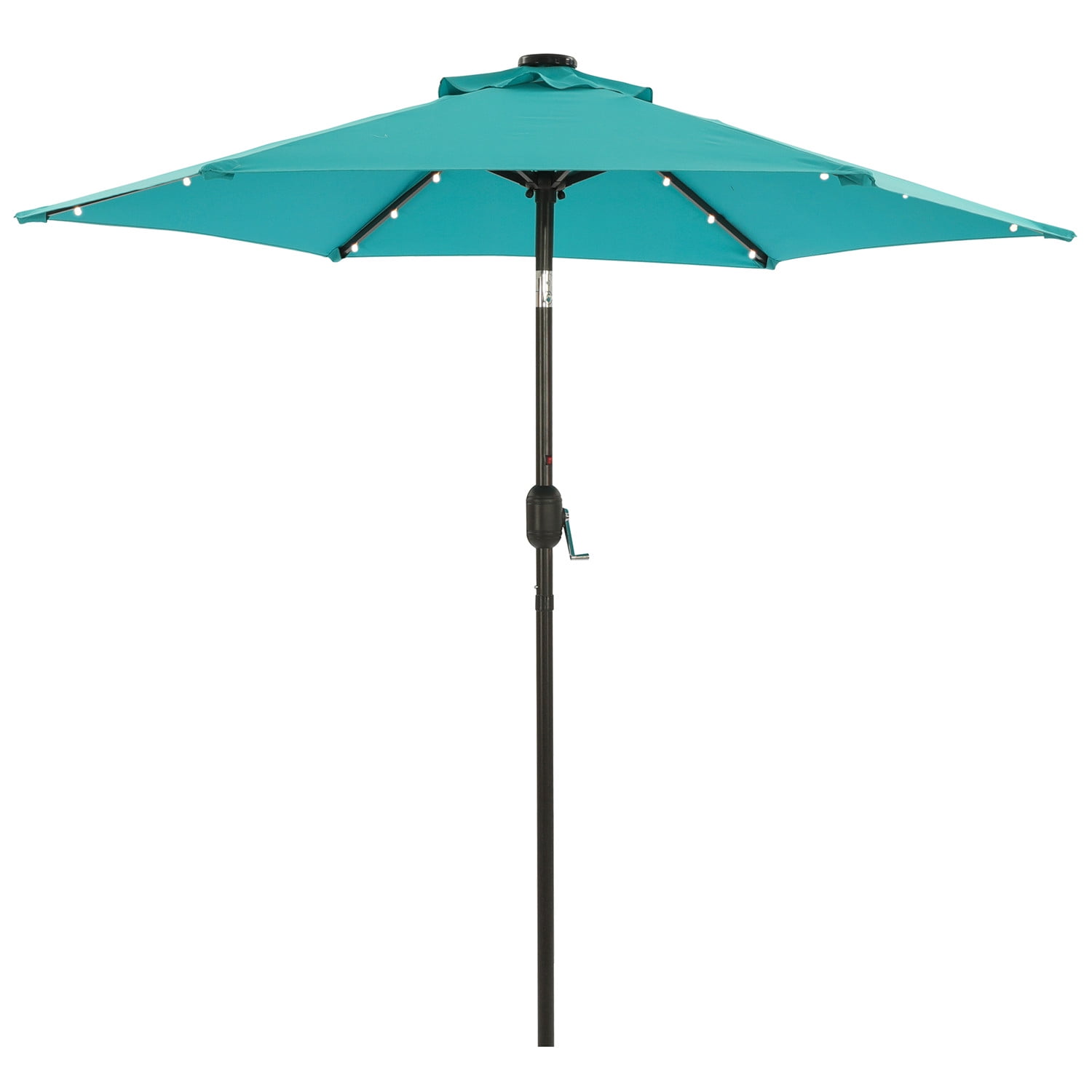 CozyHom 7.5 ft Solar Umbrella 18 LED Lighted Patio Umbrella Market
