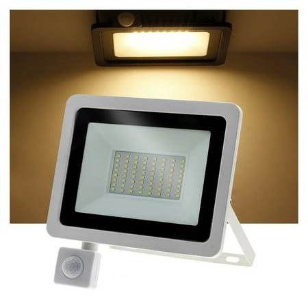 

LED FloodLight PIR Motion Sensor LED Flood Light IP66 Waterproof Spotlight Wall Outdoor Lighting White Warm White