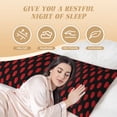 thumbnail image 3 of Bixox Red Beautiful Lips Print Body Pillow Cover with Zipper Closure, Cozy Fuzzy Fleece Body Pillow Case Cover 20 x 54 Inches,Long Body Pillow Pillowcase, 3 of 6