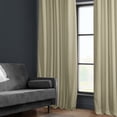 thumbnail image 4 of Half Price Drapes Macchiato Beige Heritage Plush Velvet Room Darkening Curtains (1 Panel), 50W X 108L, 4 of 12