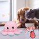thumbnail image 4 of Muyoka Pulpo de peluche Reversible de doble cara, juguete con relleno de animales, juguete con tapa suave, regalo para cumplea帽os de San Valent铆n, 4 of 7