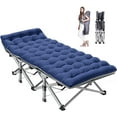 Slsy Folding Bed Cot with 3.3 Inch Mattress, 75"* 28" Sleeping Cot