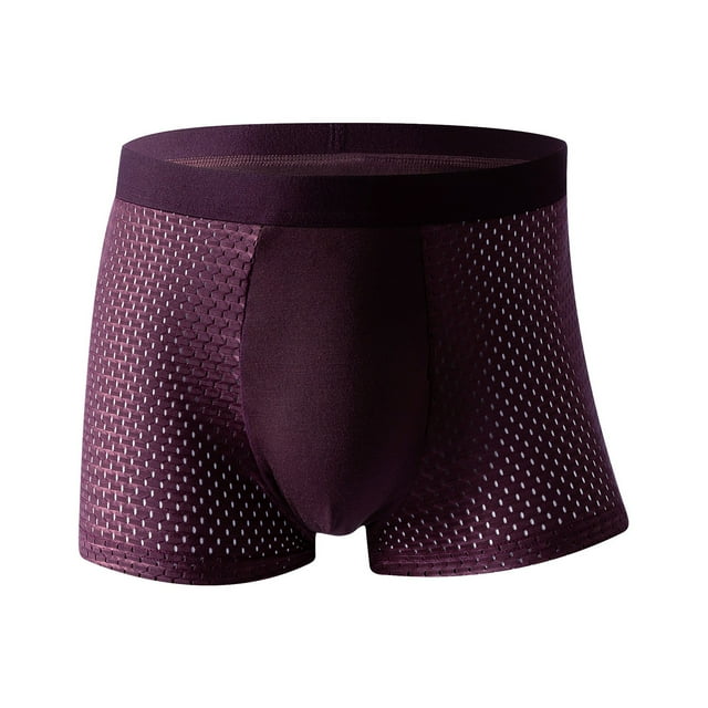 Ketyyh-chn99 Underwear Man 2024 Breathable Underpants Trunks Underpants Men's Athletic Support Cotton Underwear Low Rise Briefs Stretch Breathable G-String Red,XL
