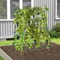thumbnail image 4 of Costway Cucumber Trellis for Plant Climbing Foldable Garden Tunnel Trellis with Plastic Coated Tube, 4 of 10