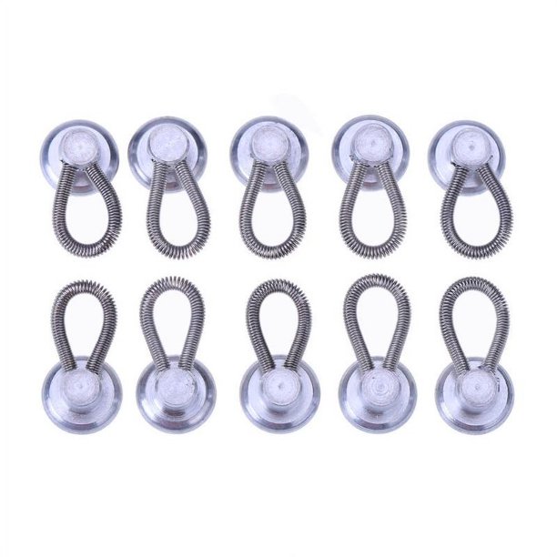 10 Pcs Neck Collar Extenders for Mens Dress Shirts Metal Top Button