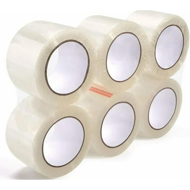 Clear Packing Tape 6 Rolls Per Pack 2" x 110 Yards 2 Mil Acrylic tape for home/office/commercial use