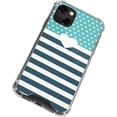 thumbnail image 3 of Skinit Stripes Polka Dots and Stripes Heart in Blue iPhone 14 Plus Clear Case, 3 of 4