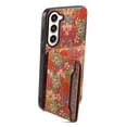 thumbnail image 2 of for Samsung Galaxy S23 Plus Luxury Premium PU Leather + TPU Case with 3 Card Slots, Kickstand Back Case Floral Pattern Skin-Friendly Shock-resistance Cover for Samsung Galaxy S23 Plus, Summer, 2 of 6