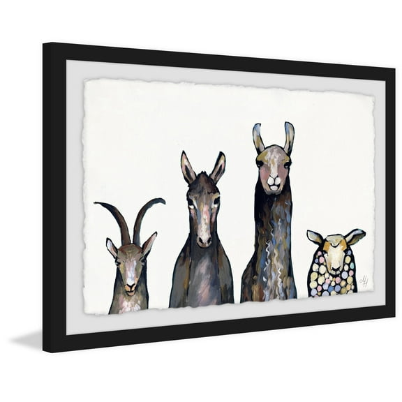 Staring All Day Framed Painting Print