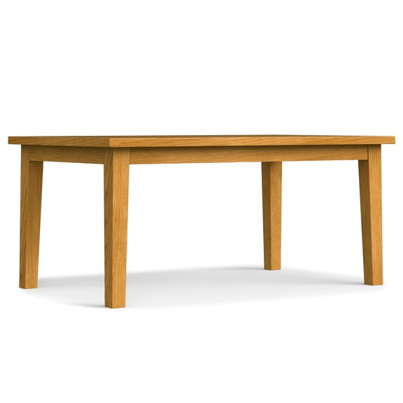 Simpli Home Eastwood 66 inch x 40 inch Rectangle Contemporary Dining Table in Oak