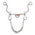 thumbnail image 3 of Filete De Boca De Caballo De 120 Mm Con Cadena, Broca De Caballo De Acero Inoxidable Para Equipo De Entrenamiento Ecuestre, 3 of 7