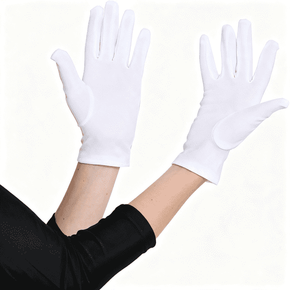 XIBUFE Child White Glove (Pair) White Gloves Kids