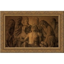 The Lamentation over the Body of Christ 24x18 Gold Ornate Wood Framed Canvas Art by Bellini, Giovanni