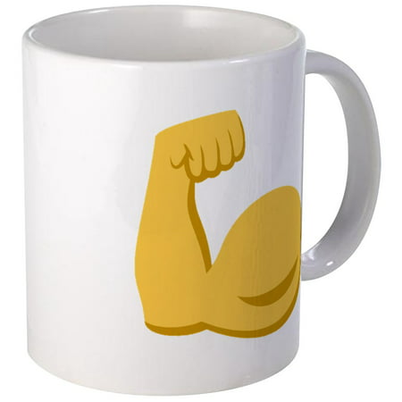CafePress - Flexed Biceps Emoji - Unique Coffee Mug, Coffee Cup