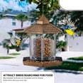 thumbnail image 4 of AAOMASSR Bird Feeder Garden Ornament - Bird Seed Feeder - Hanging Bird Feeder - All Weather Bird Feeders Hanging Feeding Station for Wild Birds, 4 of 5