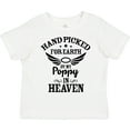 thumbnail image 3 of Inktastic Handpicked for Earth By My Poppy in Heaven with Angel Wings` Boys or Girls Toddler T-Shirt, 3 of 5