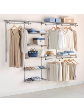 Rubbermaid Configurations Closet Kits, 4'-8', Deluxe, Titanium