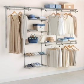 Easy Track Rb1460 4 To 8 Deluxe Closet Starter Kit White