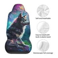 thumbnail image 5 of Sikiie Colorful Plant Wolf Car Seat Protector 2 Pack Car Seat Cushion Mat, Car Seat Covers for SUV, Truck, Van, 5 of 7