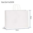 thumbnail image 5 of CHUNYAN 10PCS Large Kraft Paper Bags with Handles Bulk Recycled Paper Gift Bags Shopping Bags for Grocery Party Wedding 32x11x25cm, 5 of 7