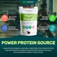 thumbnail image 4 of Healblend Organic Vegan Protein Powder Chocolate Flavor - 20g Plant Based Pea Protein Isolate for Muscle Support and Recovery - Non-GMO, Gluten-Free, Soy-Free - 16 OZ, 4 of 10