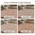 thumbnail image 7 of ODIKA 4'x6' Beige Geometric Abstract Design Washable Area Rug Modern Patchwork Style with Accents for Dorm Room, Small Living Stain Resistant Low Profile, Easy Care, 7 of 7