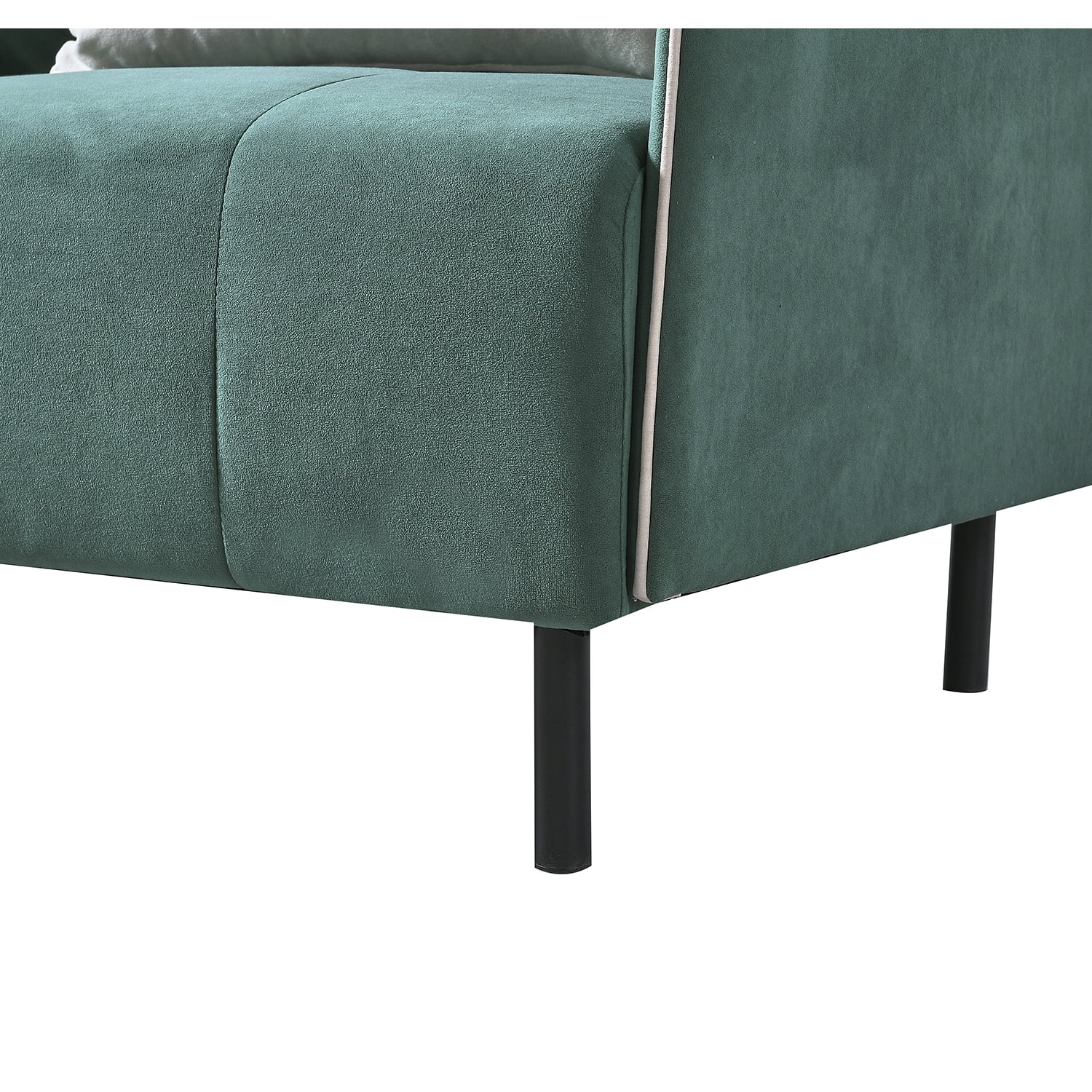 Resenkos Modern Sofa for Room Large Velvet Fabric U-Shape Sofa Set for Living Room, Couch for Apartment Double Extra Wide Chaise Lounge Couch, Green Resenkos Modern Sofa for Room Large Velvet Fabric U-Shape Sofa Set for Living Room, Couch for Apartment Double Extra Wide Chaise Lounge Couch, Green