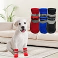 thumbnail image 4 of 4PCS Anti-Slip Cute Pet Paw Protectors Waterproof Warm Dog Foot Covers Winter Dog Shoes Puppy Boots Dog Snow Shoes RED XL 12.5-20KG, 4 of 8