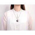 thumbnail image 5 of Collar con forma de luna y árbol de la vida KAIYANG Piedra natural morado, 5 of 5