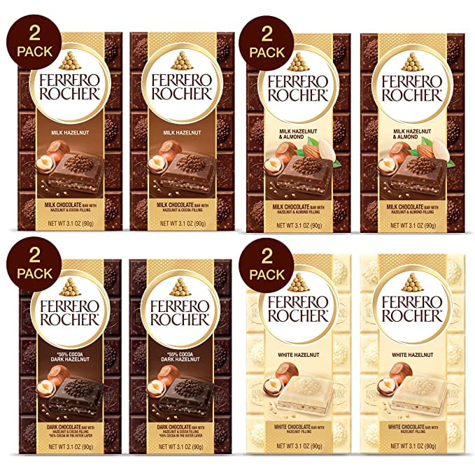 Buy Ferrero Rocher Premium Chocolate Bars, Variety Pack Individually