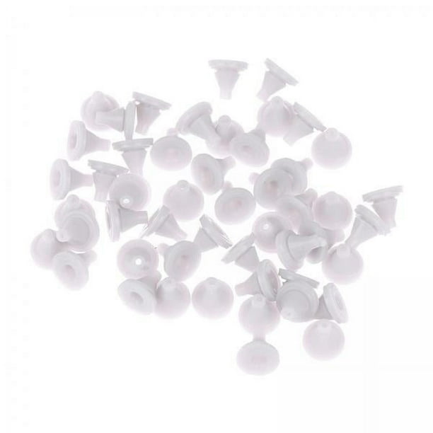 6x 50 Piezas Cabezal de Ducha Boquillas de Silicona con Orificio de Pulverización Accesorios de Boquilla de Aspersor Piezas de Repuesto Kits de Piezas 6 piezas