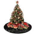 thumbnail image 4 of Falda para árbol de Navidad de Pesadilla antes de Navidad, suave y divertida, decoración navideña de granja con cuello para árbol de Navidad de 36", 4 of 4