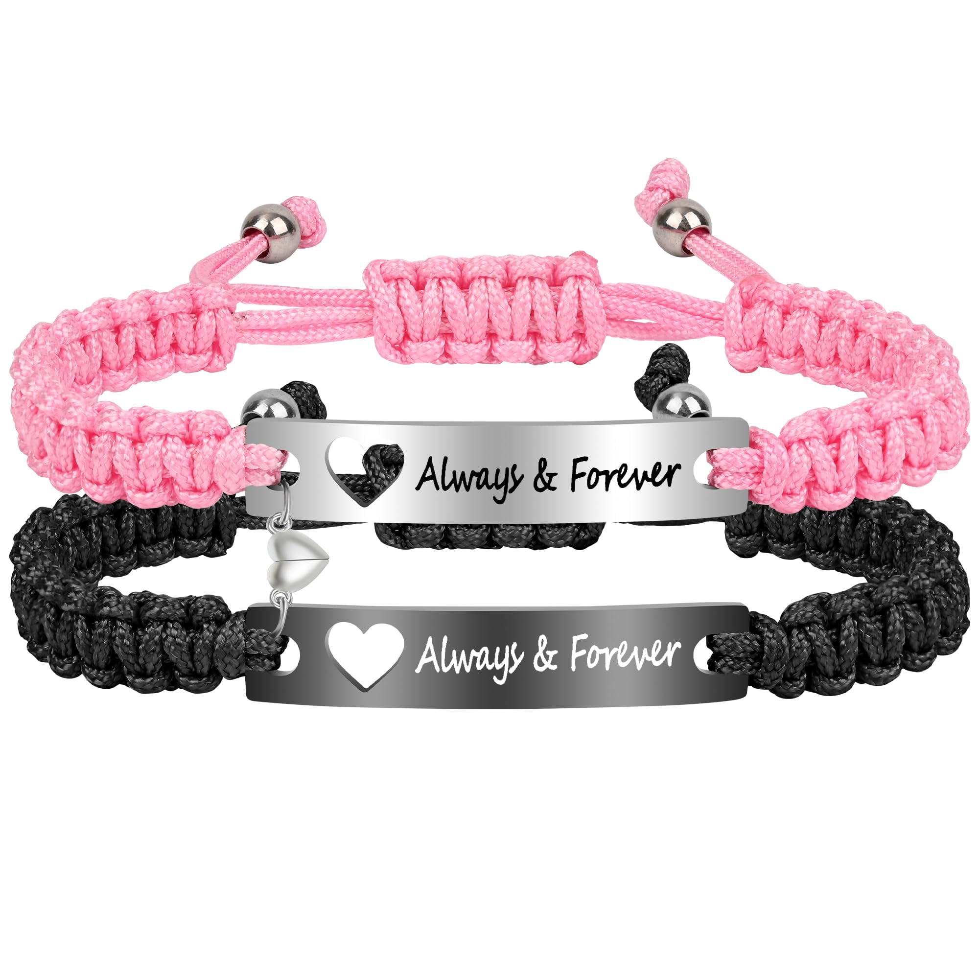 Matching Couple Bracelets for Bf and Gf, Adjustable Stretch Best Friend Friendship Bracelets, Fashion Jewelry for Him and Her