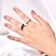 thumbnail image 3 of Anillo de acero de titanio de estilo europeo y americano de estilo retro con diseño de fritilaria blanca y acero de titanio, anillo geométrico de concha con temperamento francés para mujer, 3 of 5