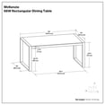 thumbnail image 6 of Simpli Home McKenzie 66 inch x 40 inch Rectangle Modern Industrial Dining Table in Light Tobacco, 6 of 12