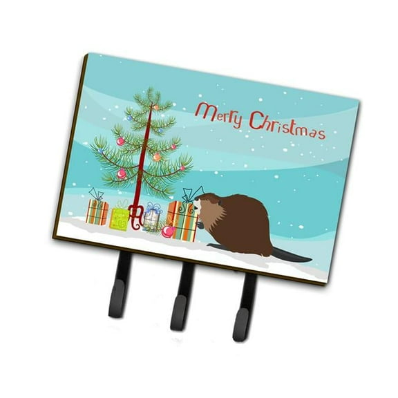 Carolines Treasures BB9240TH68 Eurasian Beaver Christmas Leash or Key Holder