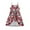 Red, variant on IROINNID Toddler Girls Summer Flower Print Slip Shorts Pretty Dress