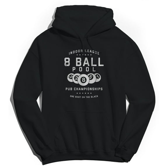 Original & Unrestored One Shot Graphic Black Men's Cotton Pullover Hoodie