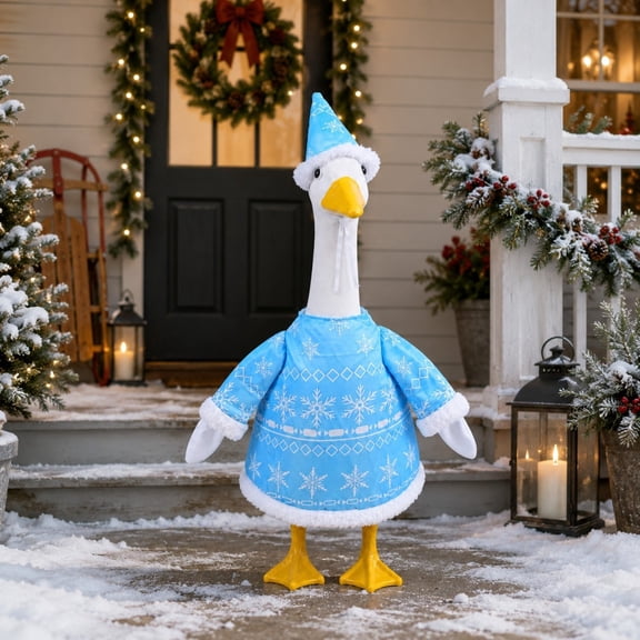 XGFHYJEH christmas Porch Goose Outfits Clearance, Porch Goose Clothes for Porch Goose, Porch Goose Accessories, Goose Costume Clothing for Outdoor Outside Front Porch Garden Yard Lawn
