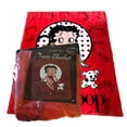 thumbnail image 5 of Betty Boop Fleece Throw Blanket Red and Pink with Character and Silhouettes., 5 of 5