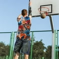 thumbnail image 5 of Xecao 3D Butterfly print basketball shirt for both men and women, a unisex basketball jersey perfect for theme parties-3X-Large, 5 of 6