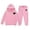 Pink, variant on Girls' Hooded Sweatshirt Set - Reindeer Girls Hoodie Set Children Two Piece Outfit Long Sleeve Sweatpants Winter Clothes (White,4-5 Years)