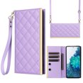 thumbnail image 2 of For Samsung Galaxy S20 FE Wallet Phone Case,PU Leather Folio Flip Kickstand,With Wrist Strap&Shoulder Strap,Card Slots,Shockproof Rugged Anti-fall Crossbody Phone Case Cover,Purple, 2 of 9