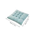 thumbnail image 4 of Tuvgenk 100%Polyester office chair cushion Soft seat cushion Green For Interior Use meditation cushion Rectangle Soft, 4 of 5