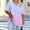Deep Purple, variant on Plus Size 4X Women's Short Sleeve Tops Sale Under $10 Free Shipping Summer Casual Loose Gradient Blouse