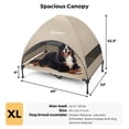 thumbnail image 5 of Veehoo Outdoor Dog Bed with Removable Canopy, Cooling Elevated Dog Cot Bed, XLarge, Beige Coffee, 5 of 8