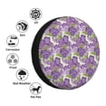 thumbnail image 4 of Naloa Violets Flowers PVC Leather Spare Tire Wheel Cover for Car Truck SUV Camper Trailer Universal Fit many size16 inch, 4 of 6