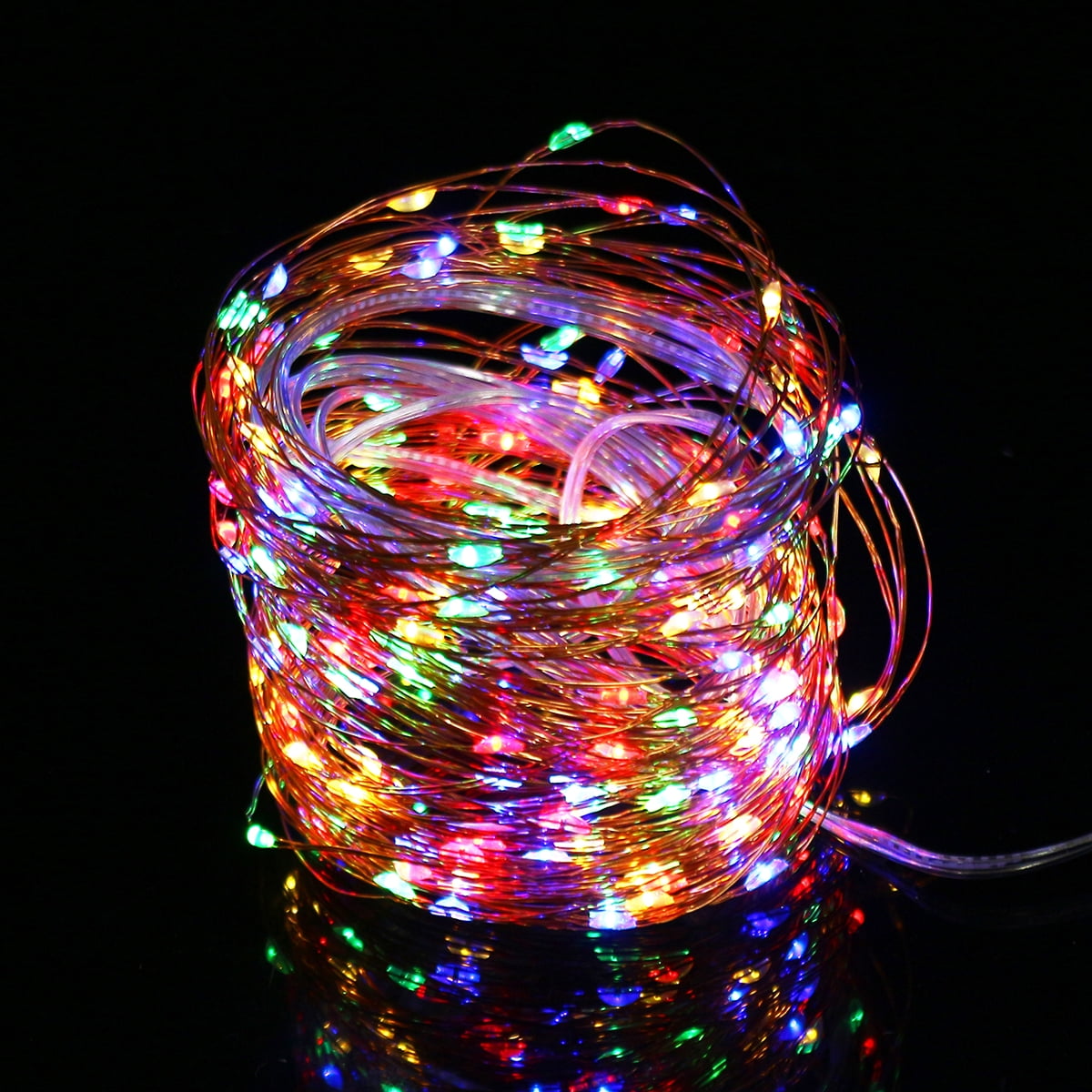 200LED 20M Solar Outdoor String Rope Lights Copper Wire Fairy Party Decor 8Mode